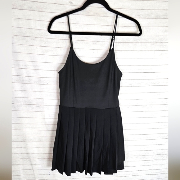 ALTAR'D STATE BLACK ROMPER W PLEATED SKIRT, SZ SMALL - Picture 1 of 14